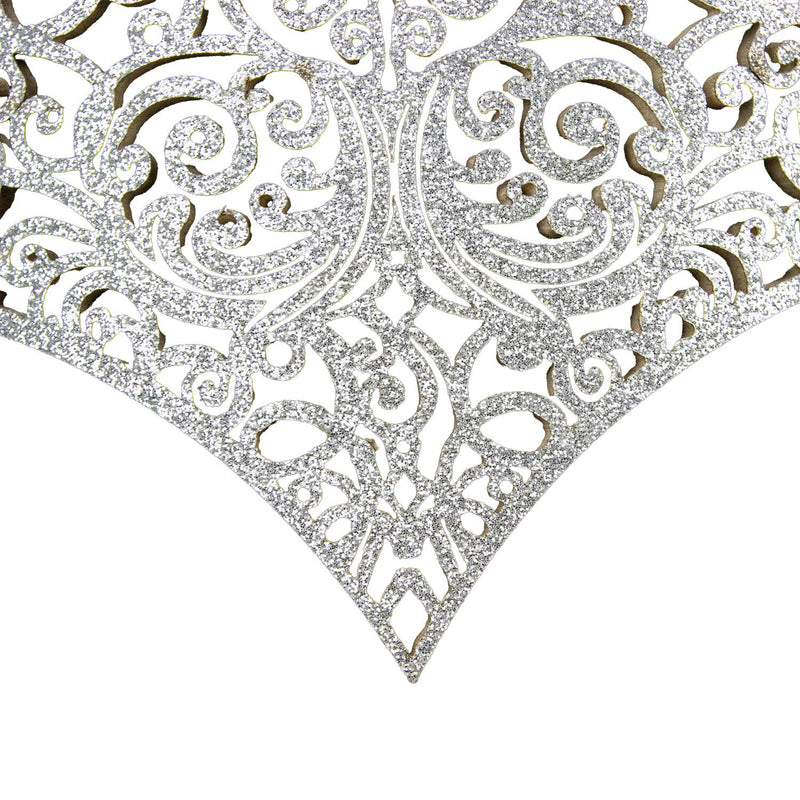 Glitter Stirnband Krone zum Eis Königin Kostüm | Silber