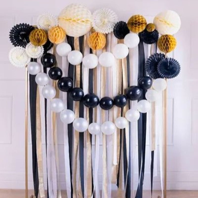 Latexballon 28 cm Verbindungsballon Pastell Schwarz | 20 Stück