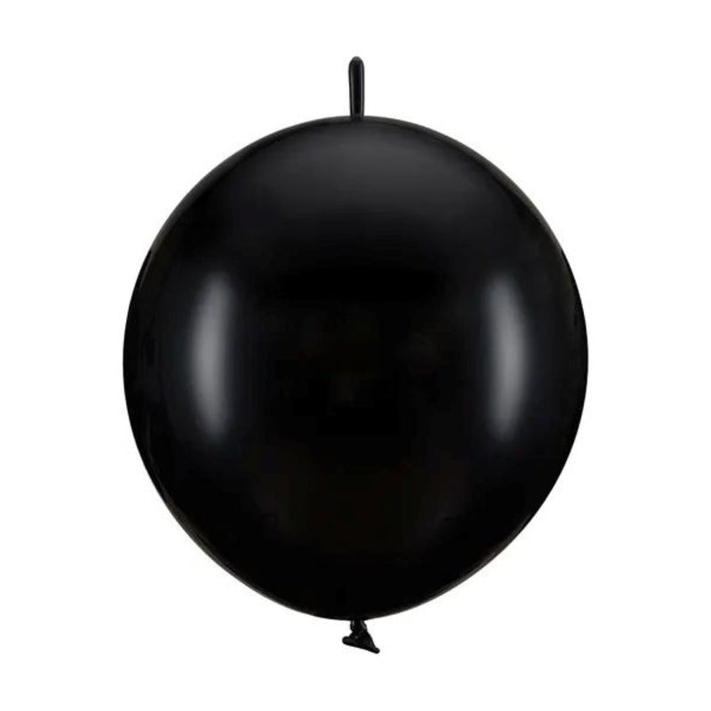 Latexballon 28 cm Verbindungsballon Pastell Schwarz | 20 Stück