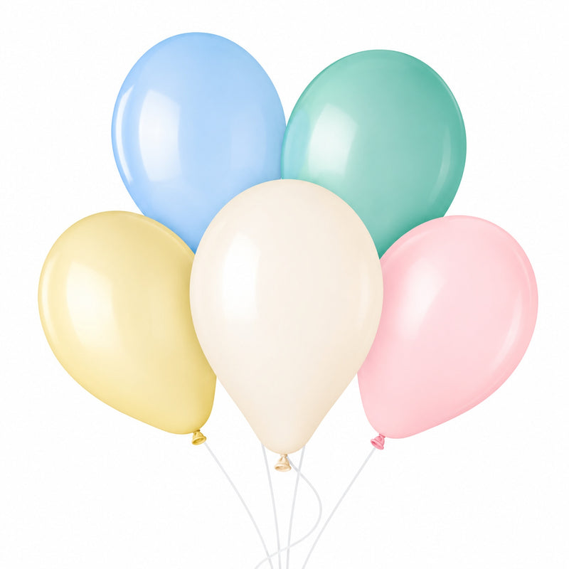 Latexballon 28-30 cm Marshmallow sortiert #110 | 10 Stück