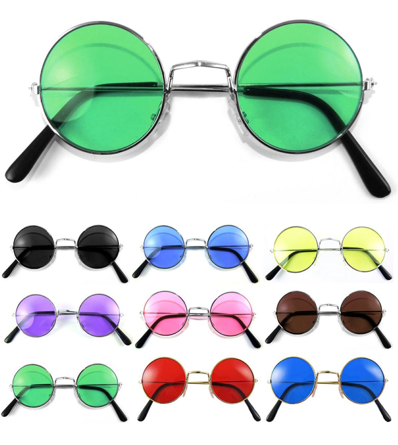 Lennon Brille | 60er 70er Jahre Party Kostüm Zubehör Nickelbrille
