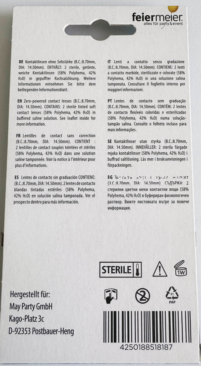 One Week Motiv Kontaktlinsen "Twilight" | Gelb (w48)