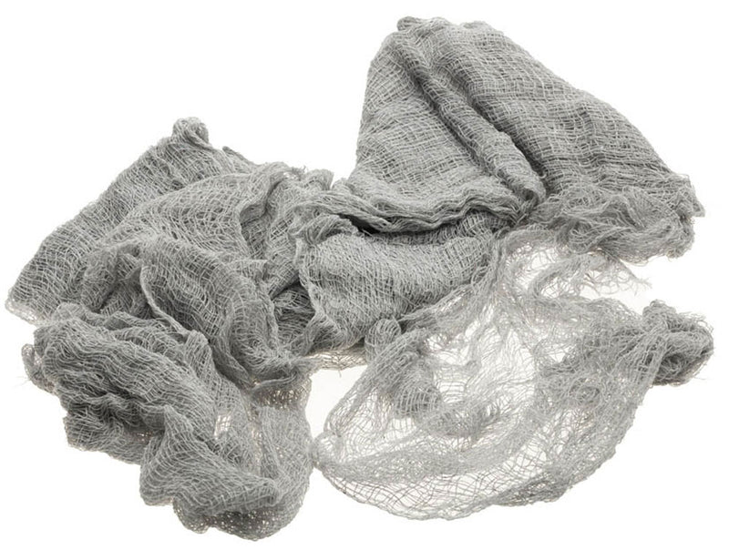 Dekostoff Lumpenstoff 600 x 76 cm - Halloween Dekoration | Grau