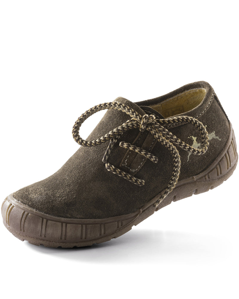 MADDOX Kinder Leder Schuhe "Leo" | Braun - Trachtenschuhe