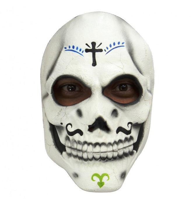 Halloween Maske Day of the Dead "El Catrin" | Weiß
