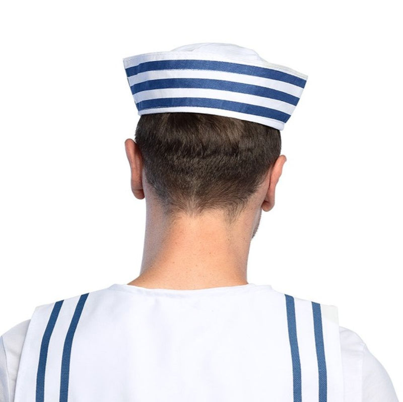Matrosen Sailor Mütze mit Anker - 414000 | Weiß Blau