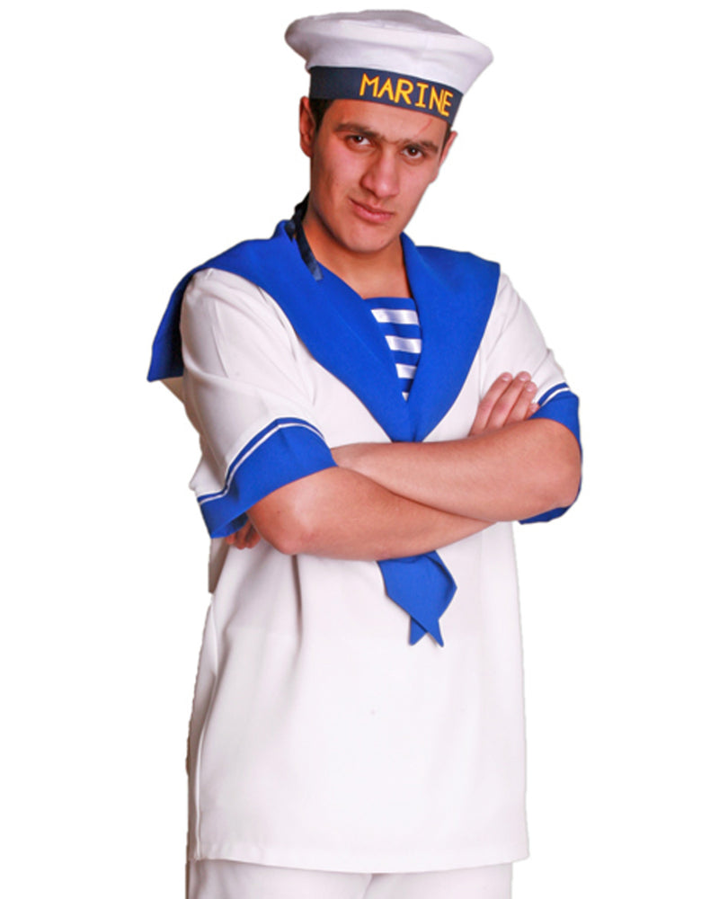 Navy Matrosen Kostüm für Herren Gr. XL | Shirt und Matrosenhut