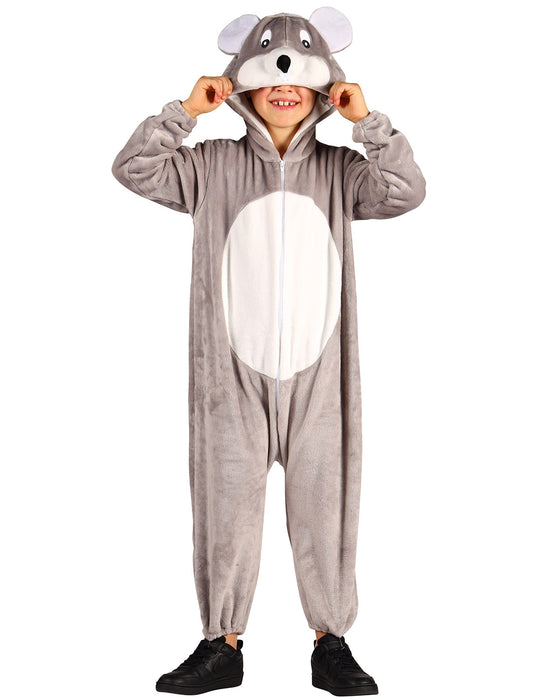 Maus Kinderkostüm | Grau - Overall