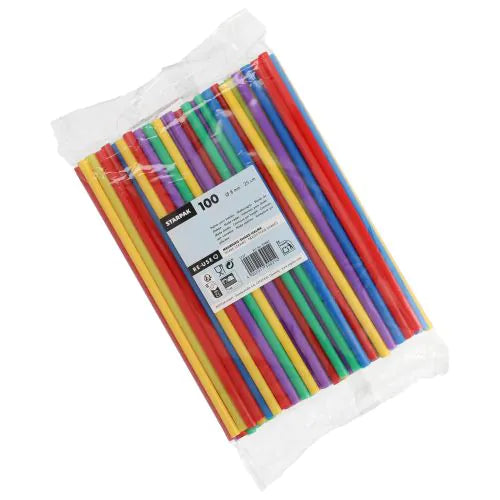 Strohhalm Shake PP Ø8mm/25cm | 100Stk. Bunt