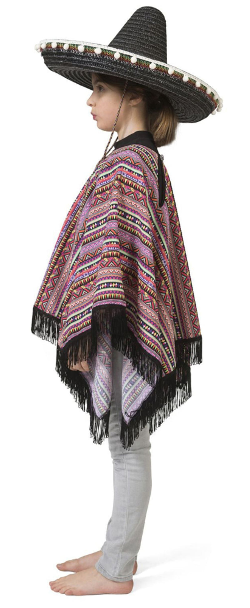Mexikaner Poncho für Kinder "Pedro" - Bunt