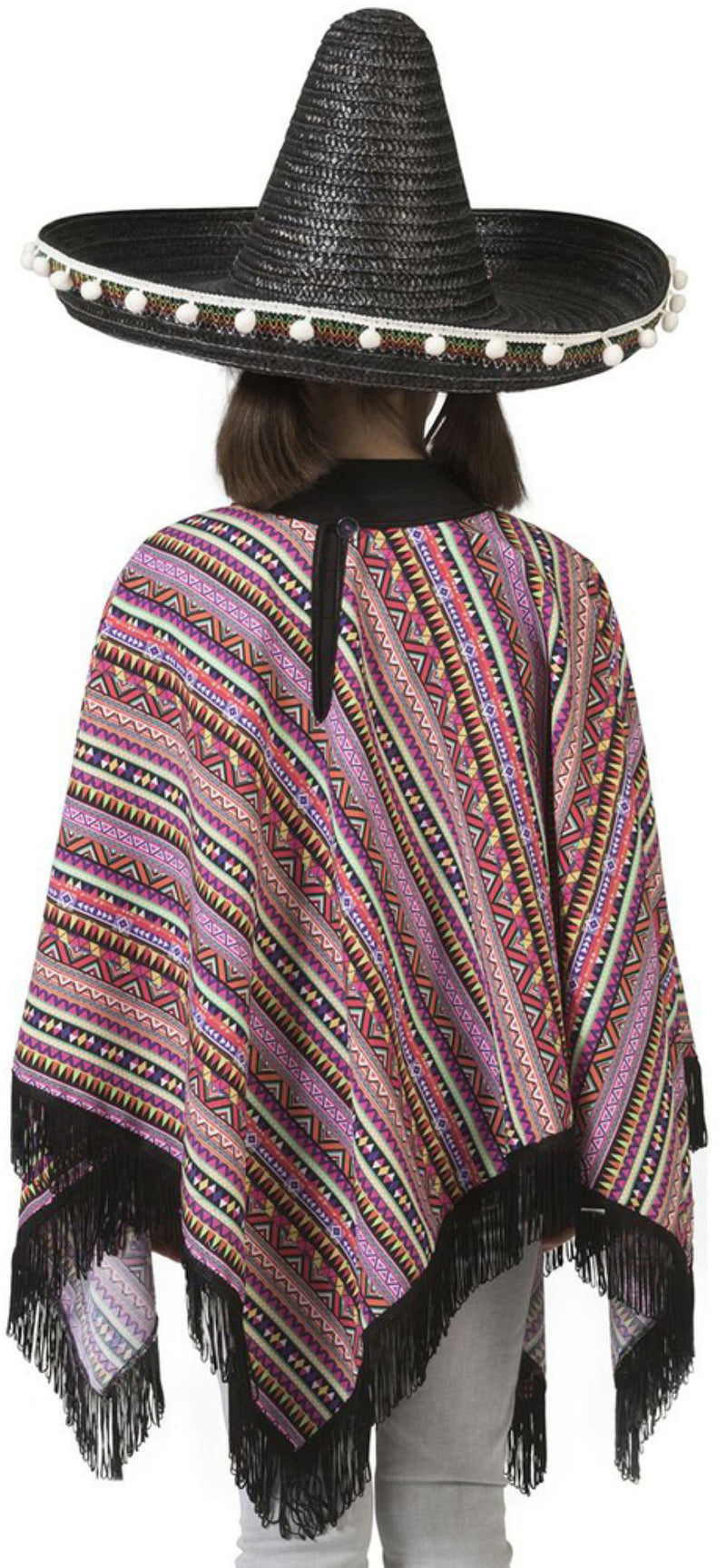 Mexikaner Poncho für Kinder "Pedro" - Bunt