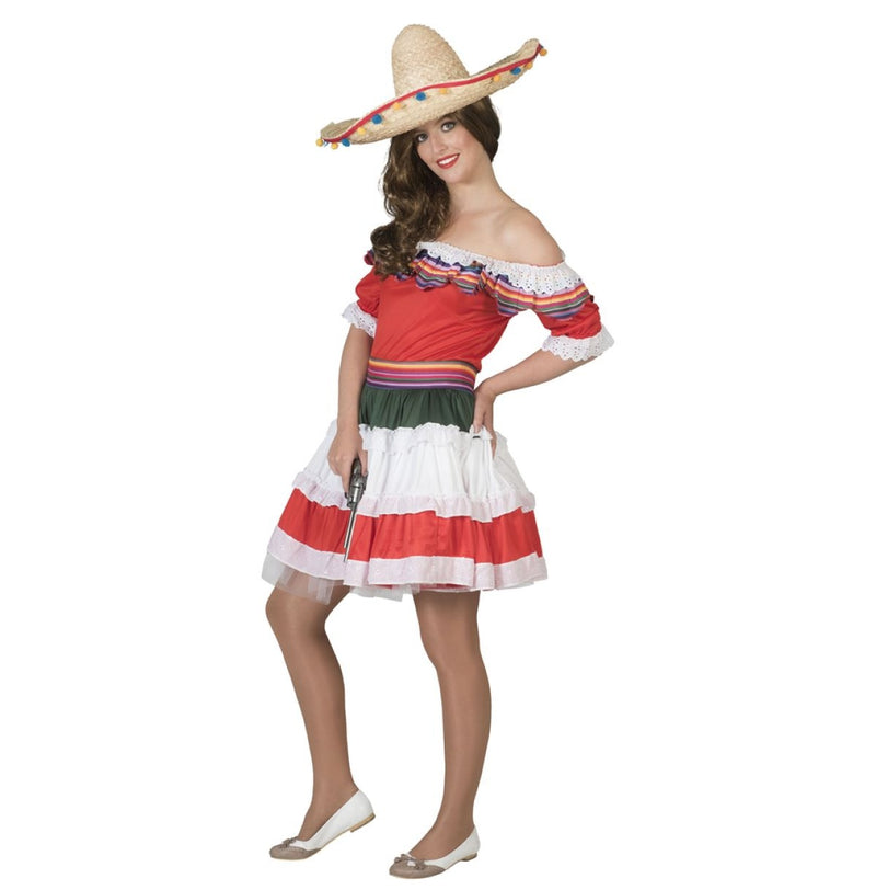 Mexikanisches Kostüm "Senorita Bonita" für Damen | Kleid