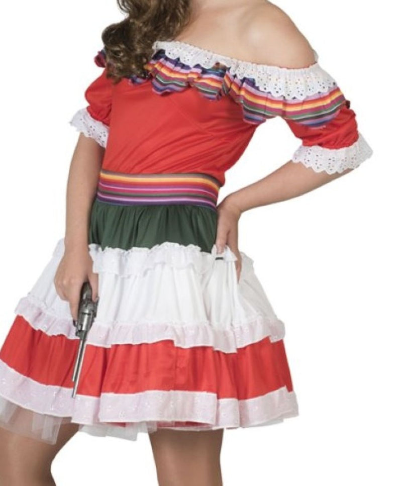 Mexikanisches Kostüm "Senorita Bonita" für Damen | Kleid