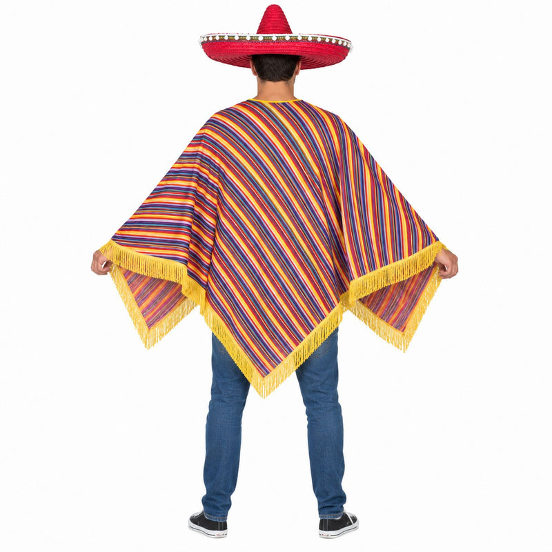 Mexiko Kostüm "Alechandro"  Poncho mit Fransen | für Damen und Herren