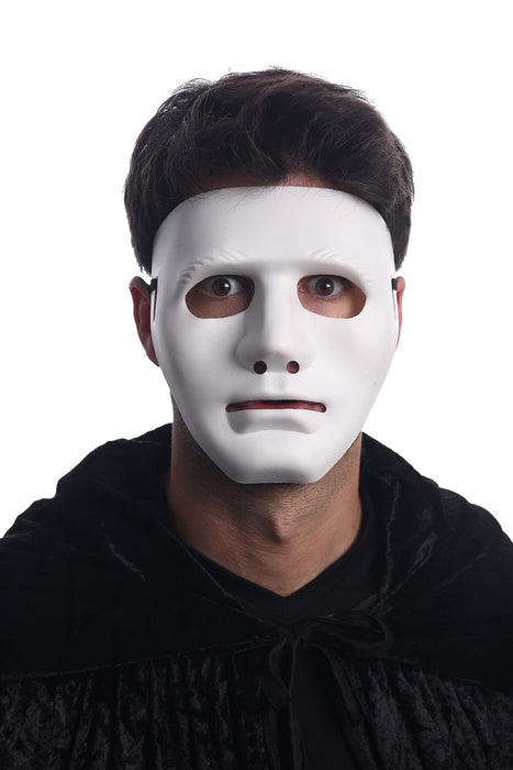 Halloween Maske Mystery Man "No ID" | Weiß
