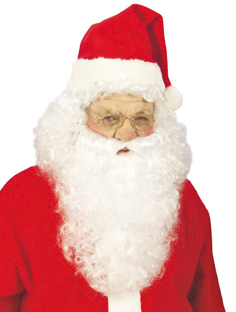 Nickel Brille mit Gläsern - Gold | Kostüm Weihnachtsmann Oma Opa