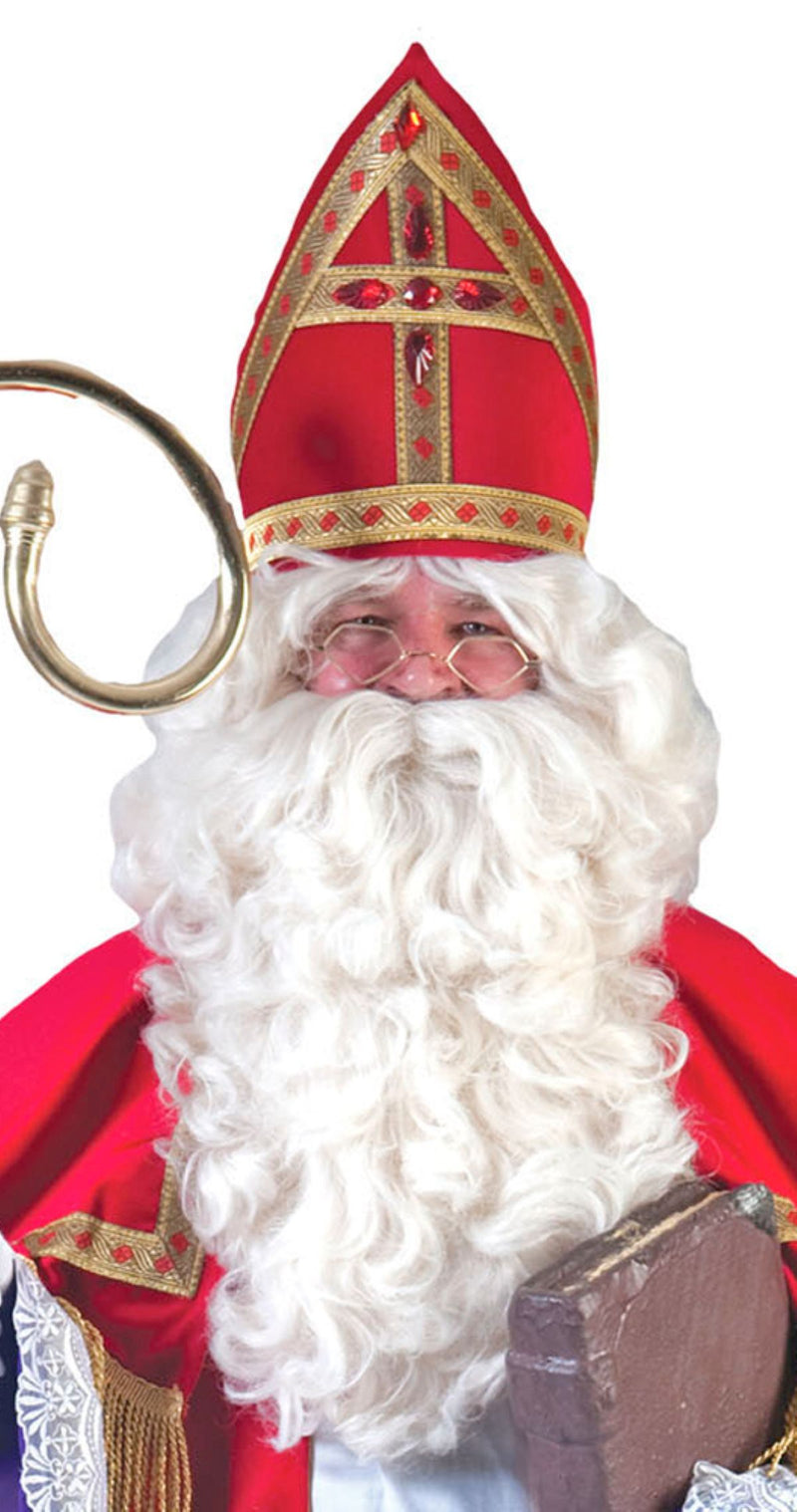 Heiliger Bischof Sankt Nikolaus Kostüm - Deluxe - Rot Lila