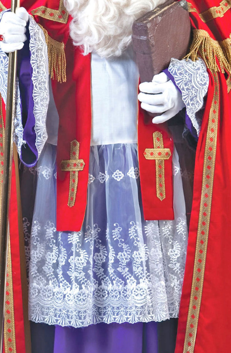 Heiliger Bischof Sankt Nikolaus Kostüm - Deluxe - Rot Lila