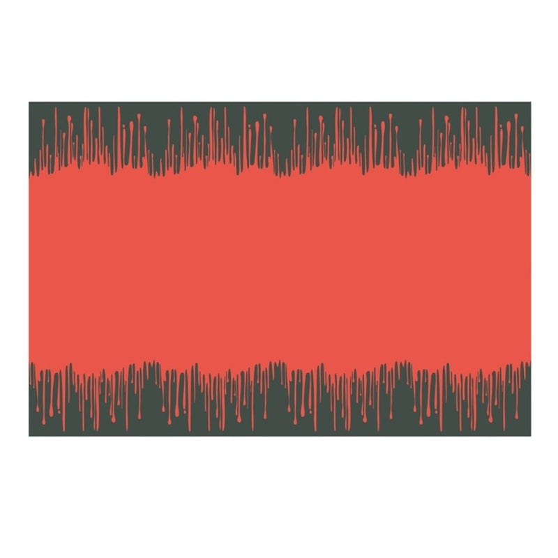 Tischdecke Papier "Tropfendes Blut" 180x120cm | Rot Schwarz
