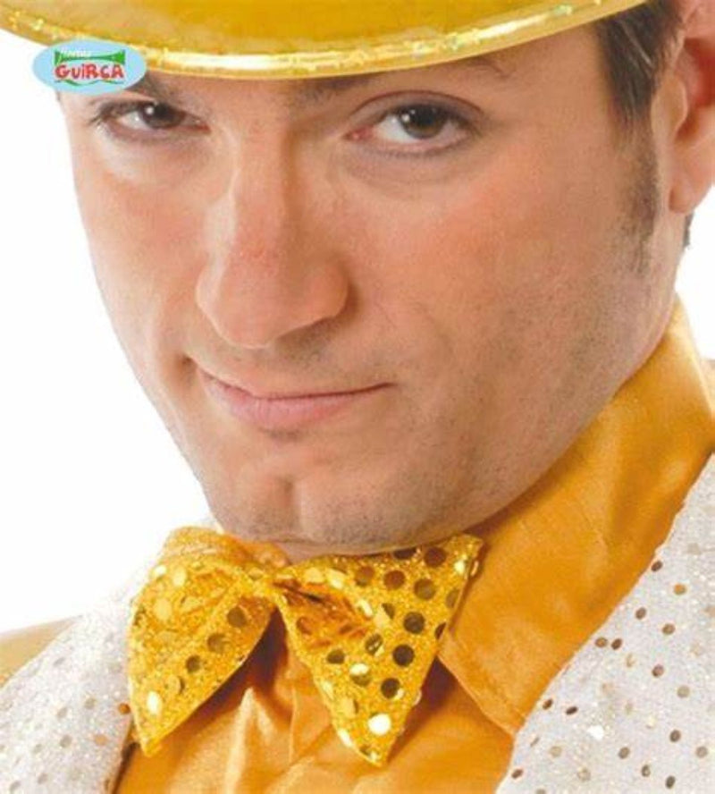 Fliege Glitter Gold ca. 11cm