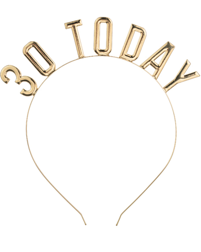 Haarreif "30 Today" | Gold - Geburtstag