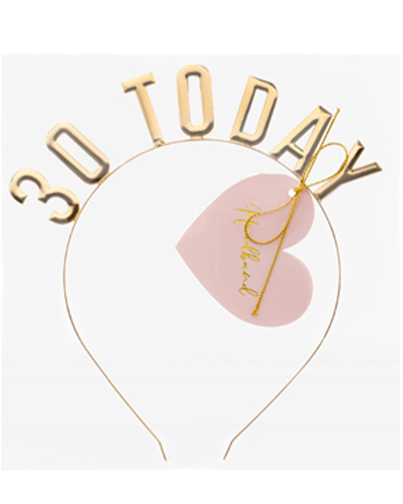 Haarreif "30 Today" | Gold - Geburtstag