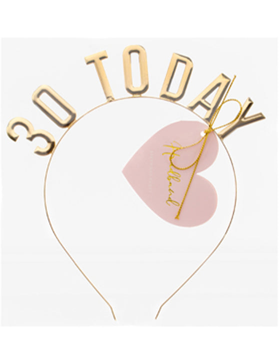 Haarreif "30 Today" | Gold - Geburtstag