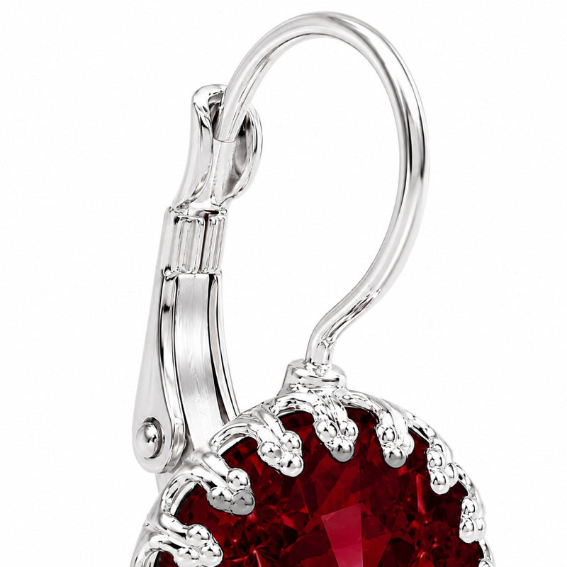 LUISIA Ohrringe "Vivana" mit Kristallen von Swarovski® | Siam - Dunkelrot