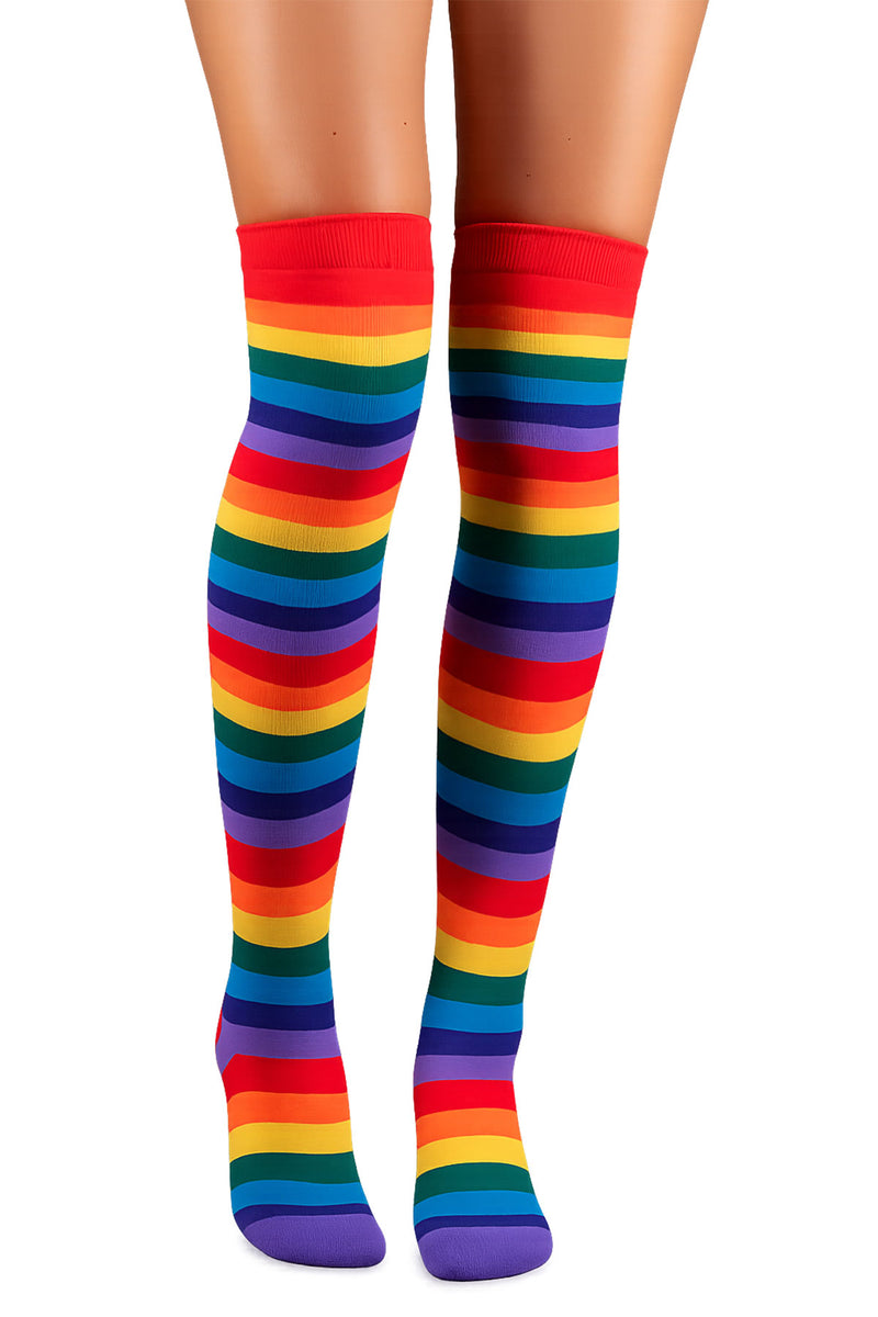 Overknees Kniestrümpfe "Ringelstrümpfe" - 414110 | Bunt gestreift