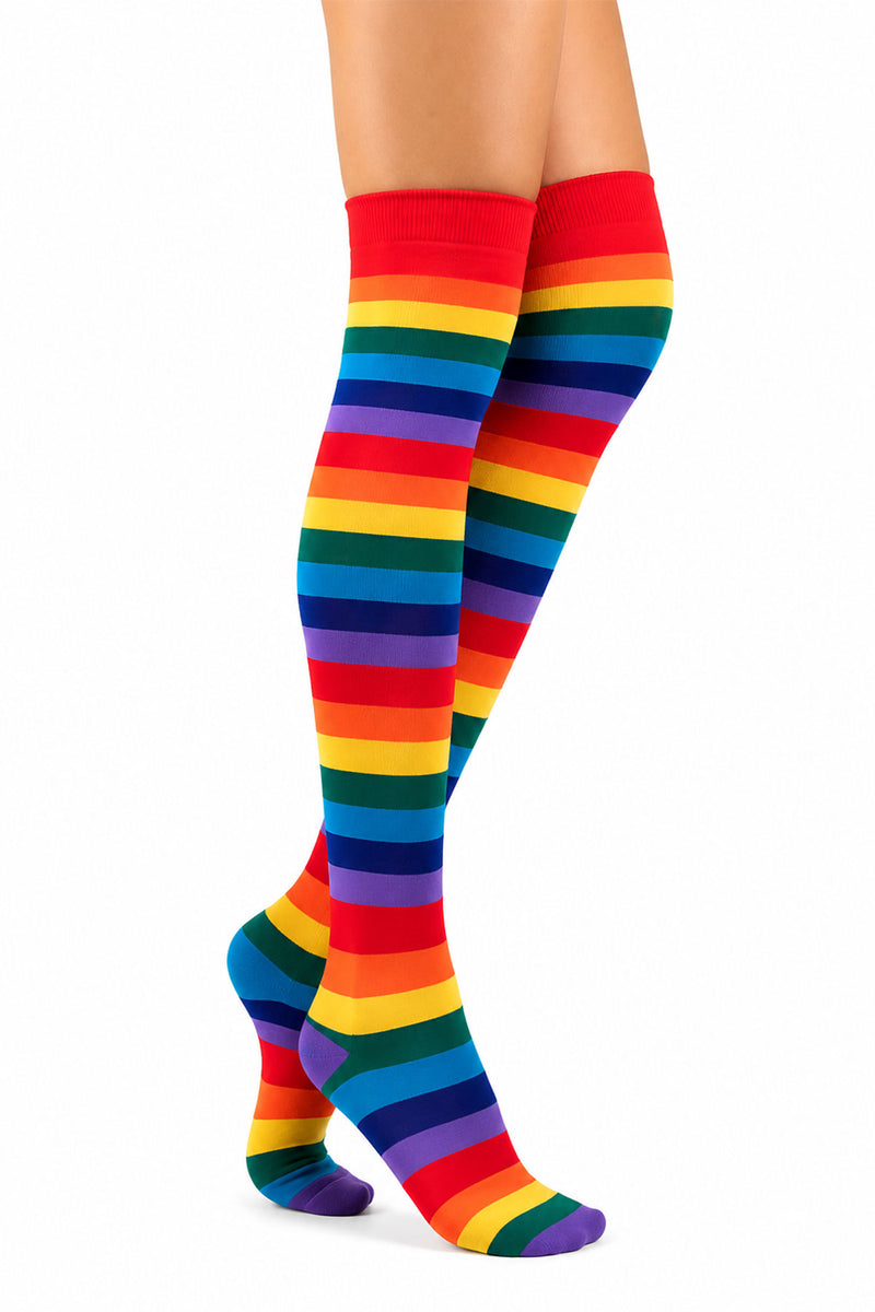 Overknees Kniestrümpfe "Ringelstrümpfe" - 414110 | Bunt gestreift