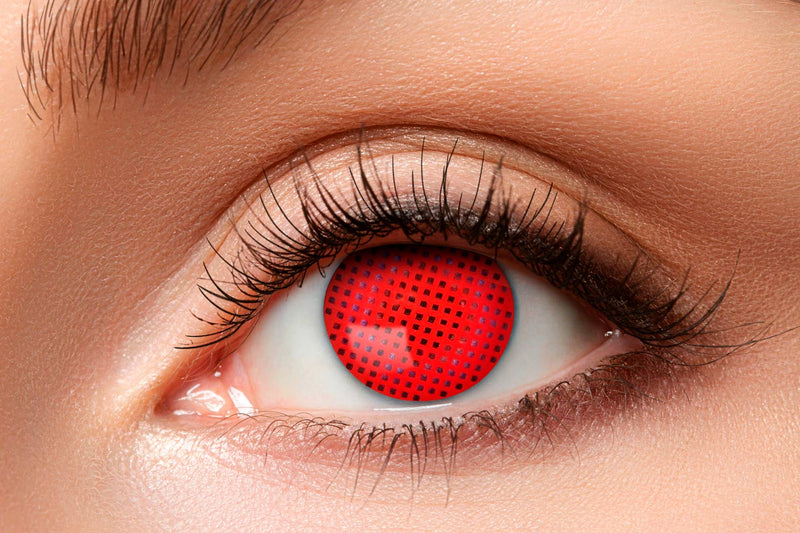 One Week Motiv Kontaktlinsen "Red Screen" | Rot (w52)