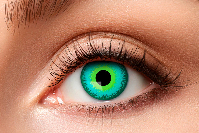 One Week Motiv Kontaktlinsen "Magic Green Eye" | Grün (w90)