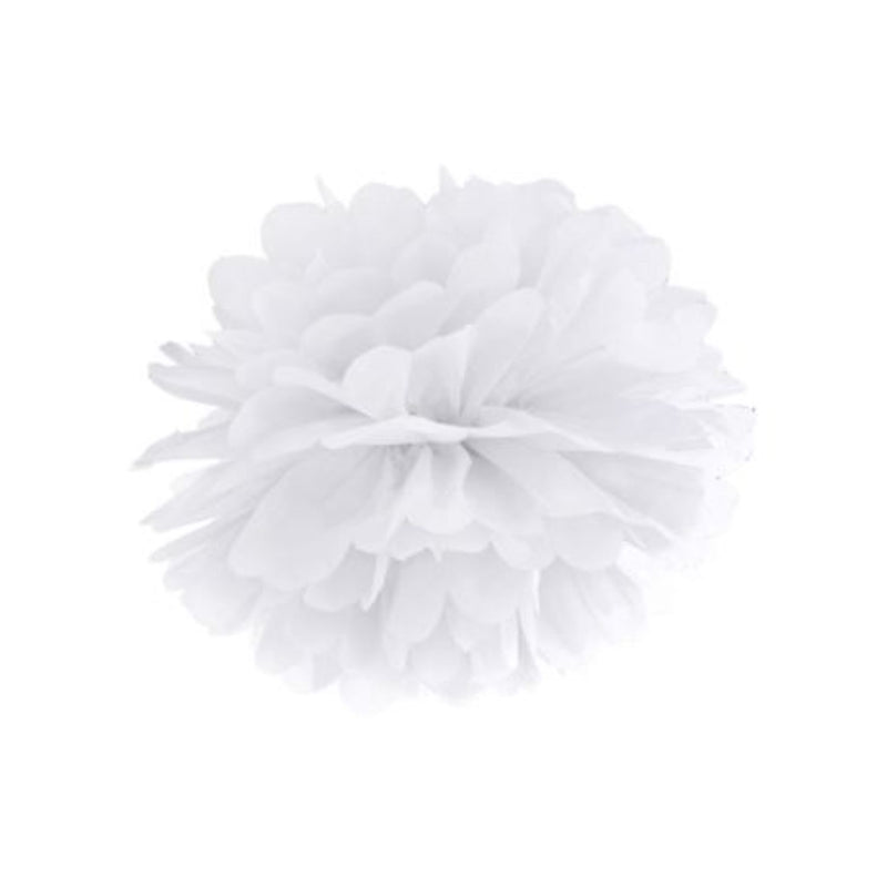 Pompom Weiß 25 cm