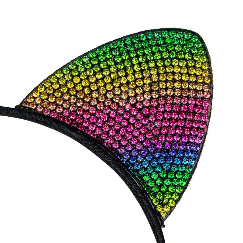 Katzenohren Haarreif "Rainbow" | Bunt