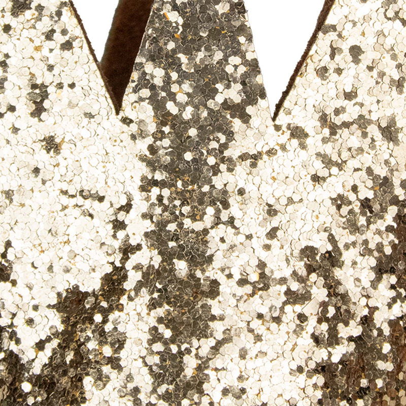 Goldene Glitzer Krone zum Prinzessin Kostüm | Haarreif