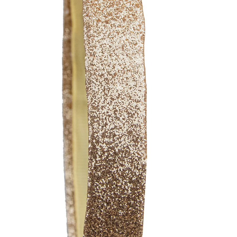 Haarreif mit goldener Glitzer Krone zum Prinzessin Kostüm