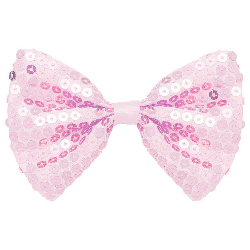 Pailletten Fliege zum Show Kostüm für Erwachsene | Rosa