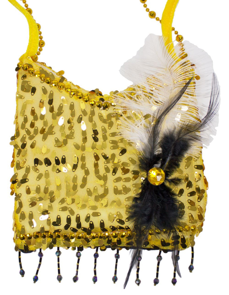 Charleston Pailletten Handtasche | Gold