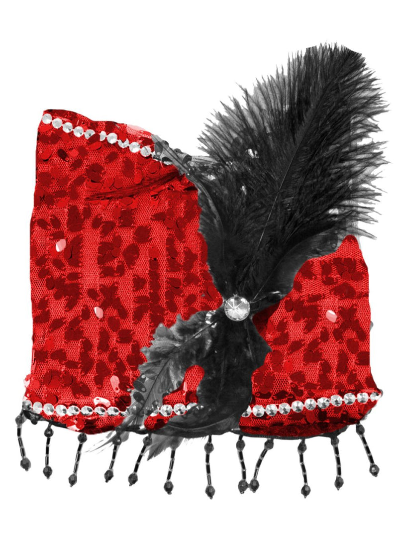 Charleston Pailletten Handtasche | Rot