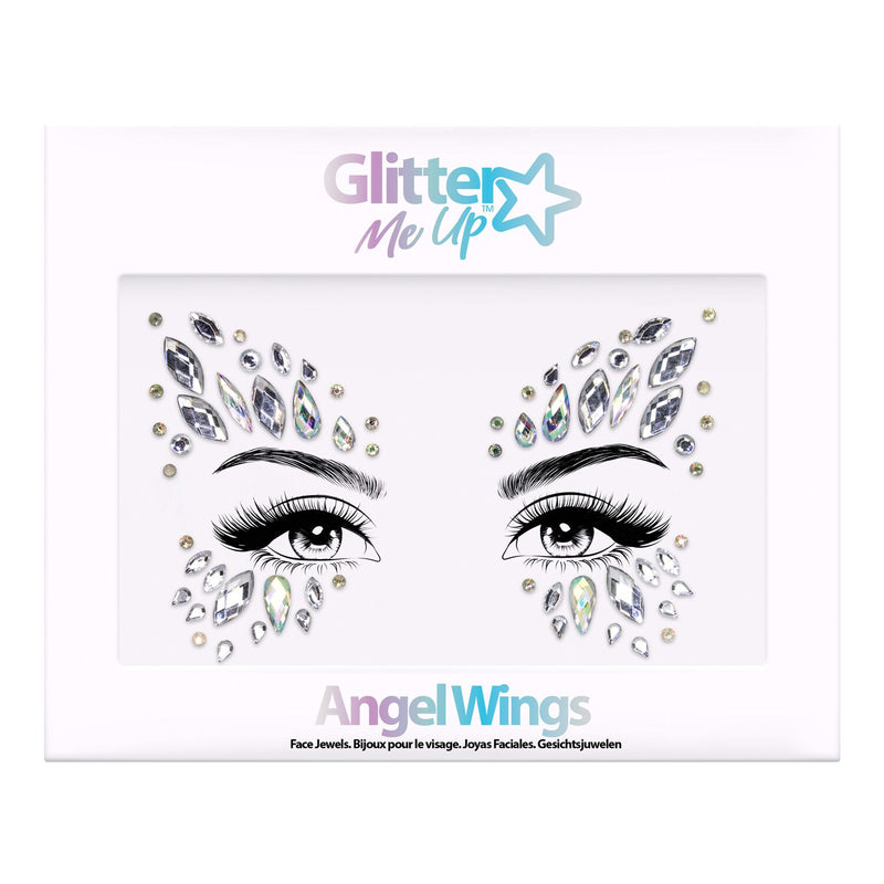 Face Jewels "Angel Wings" - Selbstklebende Glitzersteine