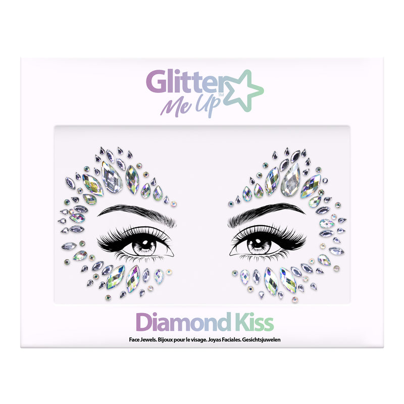 Face Jewels - Selbstklebende Glitzersteine Gesicht Körper Festival Karneval