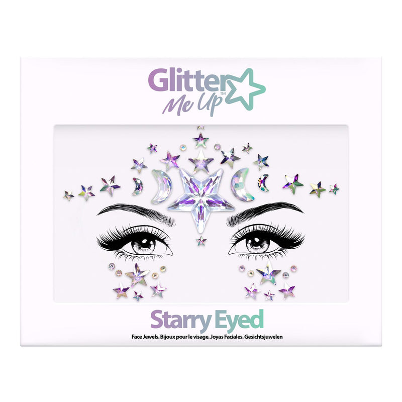 Face Jewels - Selbstklebende Glitzersteine Gesicht Körper Festival Karneval