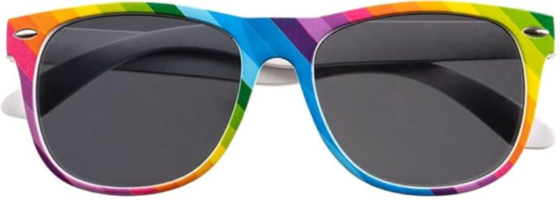 Partyset Hosenträger, Brille und Fliege | Regenbogen