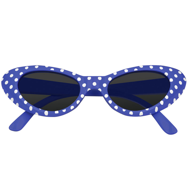 Cat Eye Brille Sandy mit Punkten | Dunkelblau