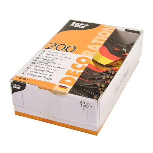 Picker Deutschland-Flagge 200Stk./80mm