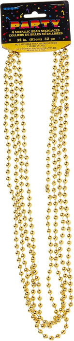 Kette Perlen gold metallic 4Stk