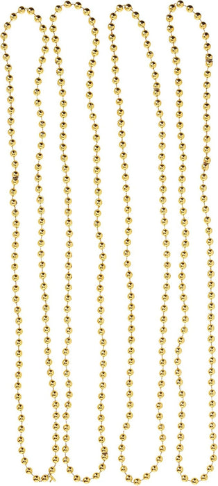 Kette Perlen gold metallic 4Stk