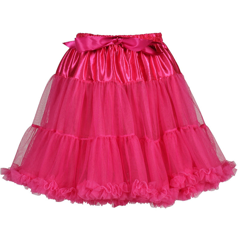 Volumen Petticoat "Cabaret" für Damen | Neon-Pink