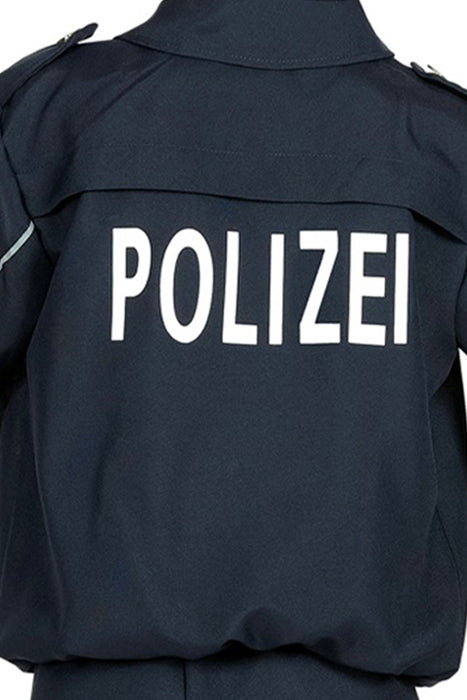 "Polizei" Polizisten Kostüm für Jungen | Dunkelblau