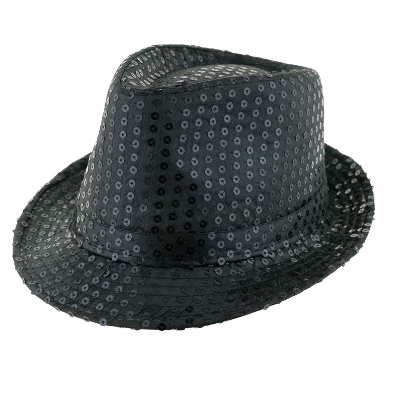 Popstar Hut mit Pailletten – Glitzer Partyhut in vielen Farben für Karneval, Fasching, Mottoparty, Bühne & Kostüm